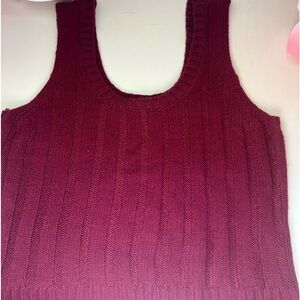 A knitted tank top with knitted shrug